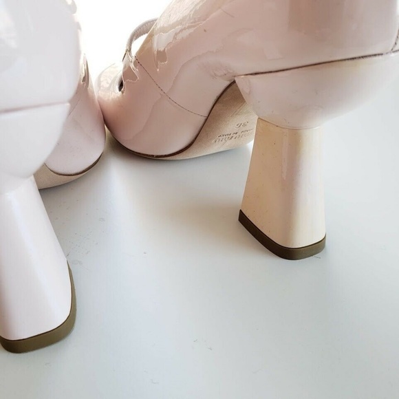 Miu Miu Mary Jane Heel Shoes - Nude Pink - Picture 6 of 8